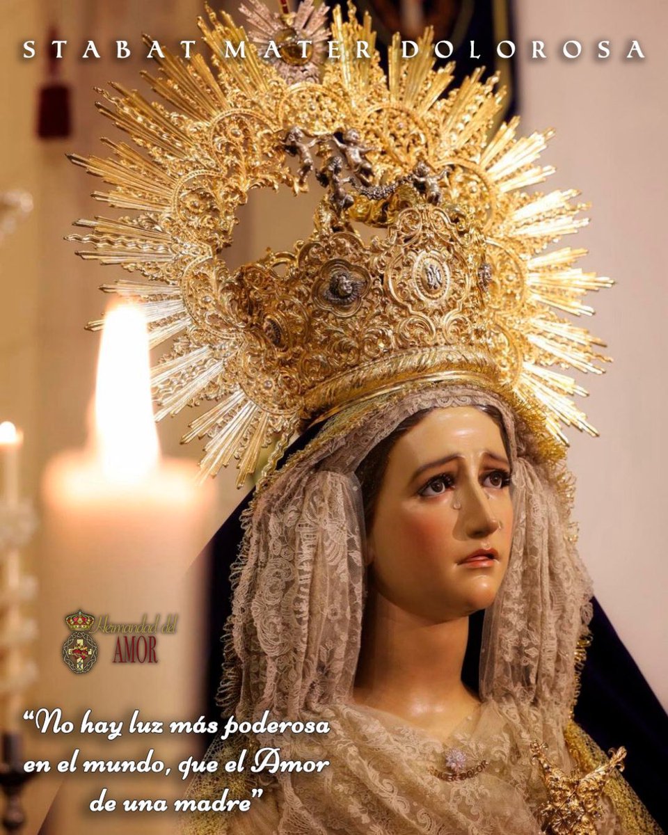 HdadAmorAlm's tweet photo. 🔵 DÍA DE LA MADRE |

Una madre es algo tan bonito y tan hermoso, que hasta Dios, quiso tener una ...María.

Que nuestra Madre, María Santísima del Primer Dolor, bendiga a cada una de vosotras, madres de Fé y devoción en el Amor hacia nuestros amantísimos Titulares. https://t.co/4568V07zM3