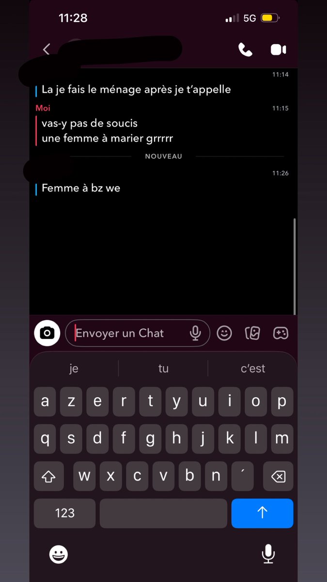 11h28 
femme à bz we