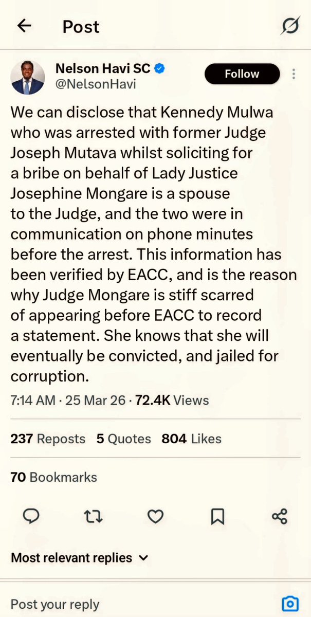 TheEagle_44's tweet image. ⚖️86 Days Before (See Quoted Tweet Of 2026-The Word Of The Lord!🔥)

💎🗝️:'A Ring Of Influential Advocates Dictating The Rulings Of Judges - Blackmail

@NationAfrica 'Advocate Kimani Wachira Is Currently At The Center Of A High-Profile Bribery...

🔥@ManofValor777©️🦅

#IAM👑✍️