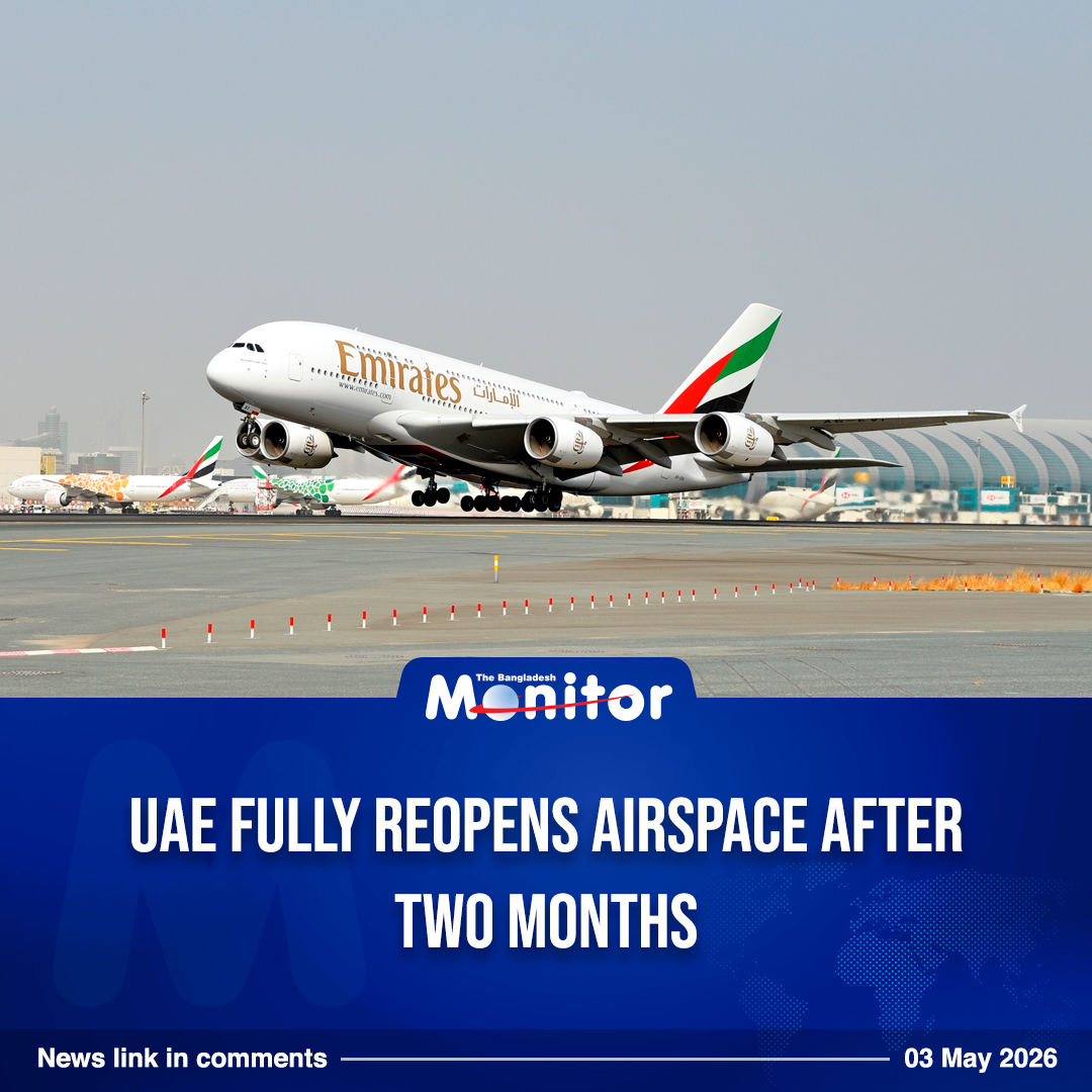 bdmonitornews's tweet image. "The decision was taken after a comprehensive evaluation of operational and security conditions and in coordination with relevant authorities," said the country's General Civil Aviation Authority (GCAA) on May 2.

#Bangladeshmonitor #AviationNews #news #dubai #uae