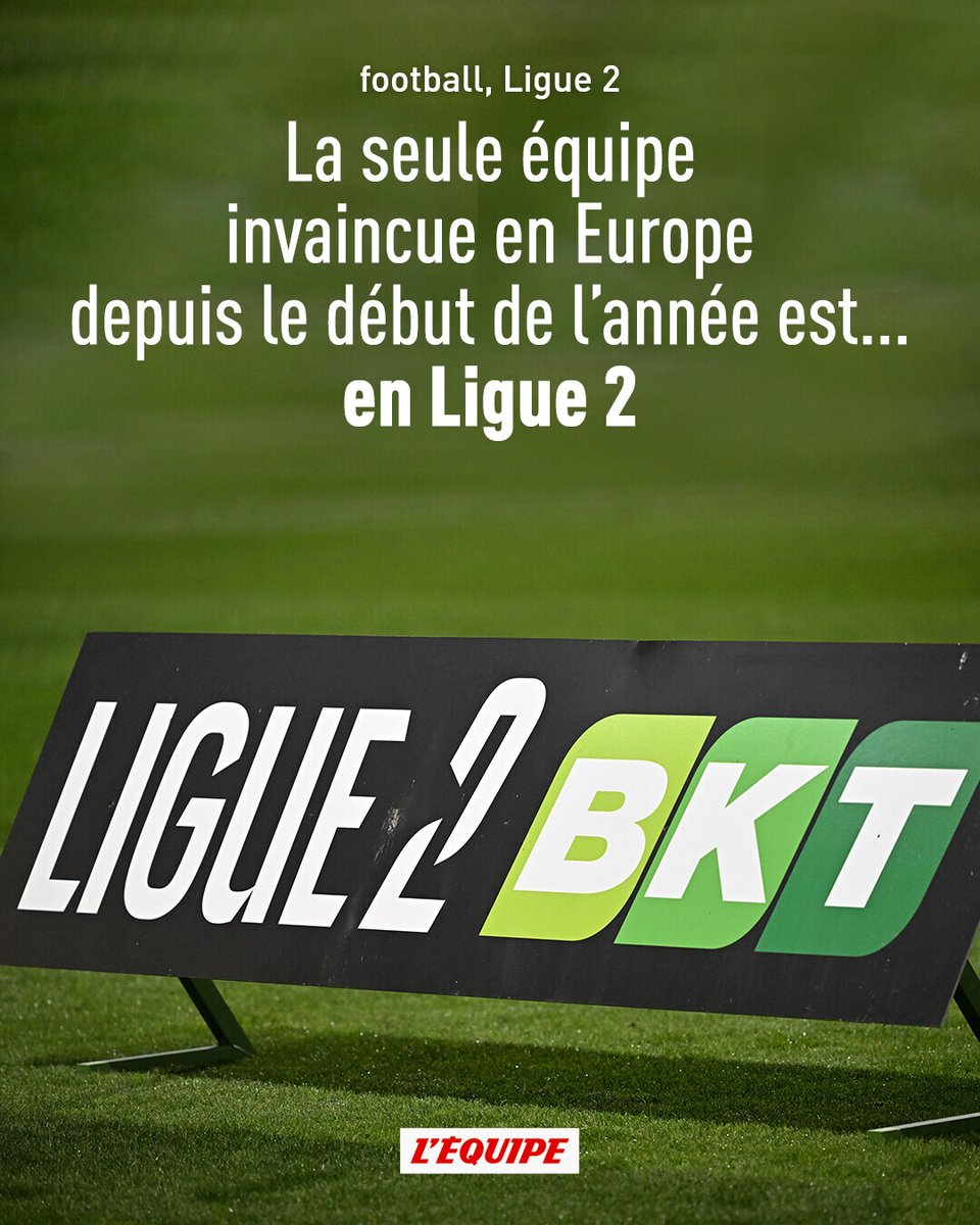 lequipe's tweet photo. La seule équipe européenne dans ce cas parmi les 198 de D1 et de D2 du Big 5 > https://t.co/maVDj9FVuJ https://t.co/oYZRKdtJrw