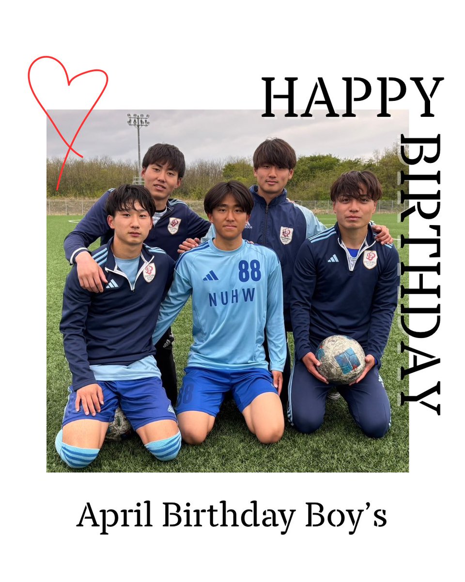 🎂HAPPY BIRTHDAY🍰】 4月生まれの24名の選手を紹介します！ 《画像1枚
