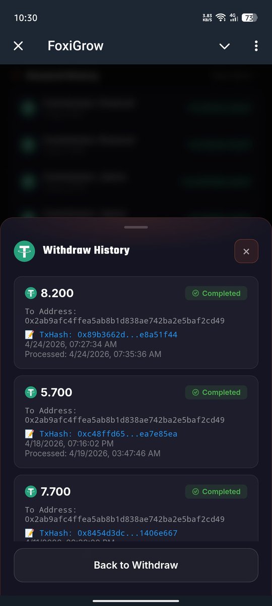 Earn_Feed's tweet photo. Should I make another withdrawal today to show you that FoxiGrow Bot pays? 💸 You can also see all my withdrawals so far. 📊

HOW WE EARN: Simply by doing simple social media engagement tasks, which take less than a few seconds to complete. 📱✨
#MccBuildingNigeriasFuture https://t.co/KAsp638Rc5