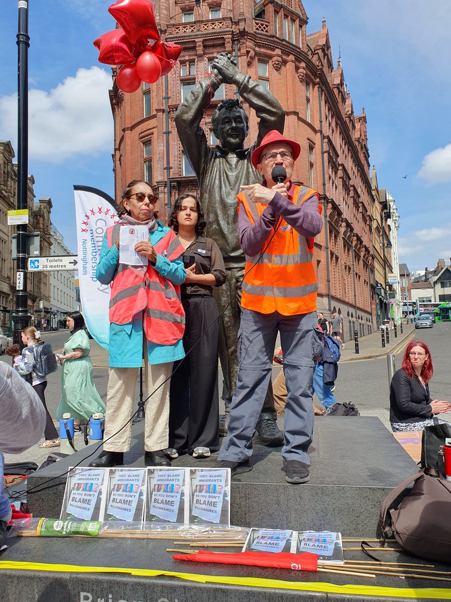 UnisonUon's tweet image. Branch secretary Louise Stonard spoke at #Nottingham's #MayDay demo on Saturday. She described the harmful impact it has on the local economy if jobs are lost @UniofNottingham - with our sister unions UCU and Unite, and with students, we will fight the proposed cuts - rally Weds!
