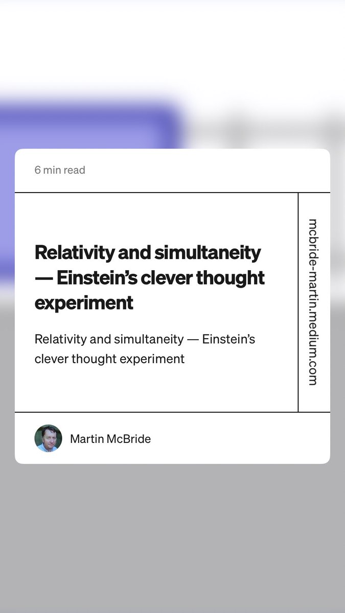 HWillert's tweet photo. #Relativity and #simultaneity — #Einstein’s clever thought experiment by Martin McBride https://t.co/132irotsYJ https://t.co/DxRzUcvYKh