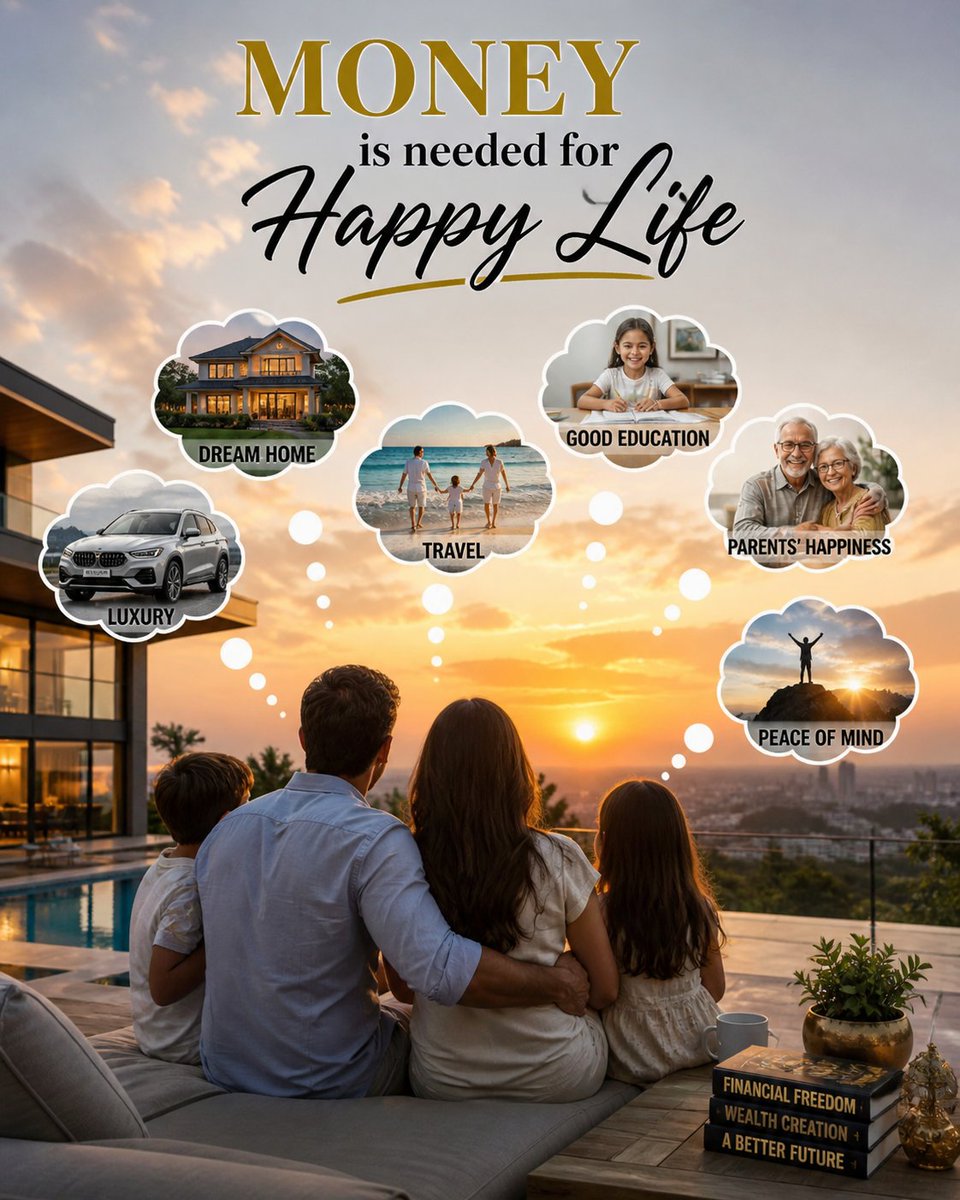 Money isn’t everything, but it builds the life we dream of.

X account can help to earn money.
So it's important to connect each other properly.

True happiness comes when money supports what really matters.

Balance wealth with love, and life becomes complete ❤️