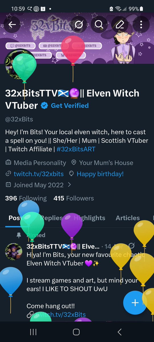 32xBitsTTV🏴󠁧󠁢󠁳󠁣󠁴󠁿🔮|| Elven Witch VTuber tweet media