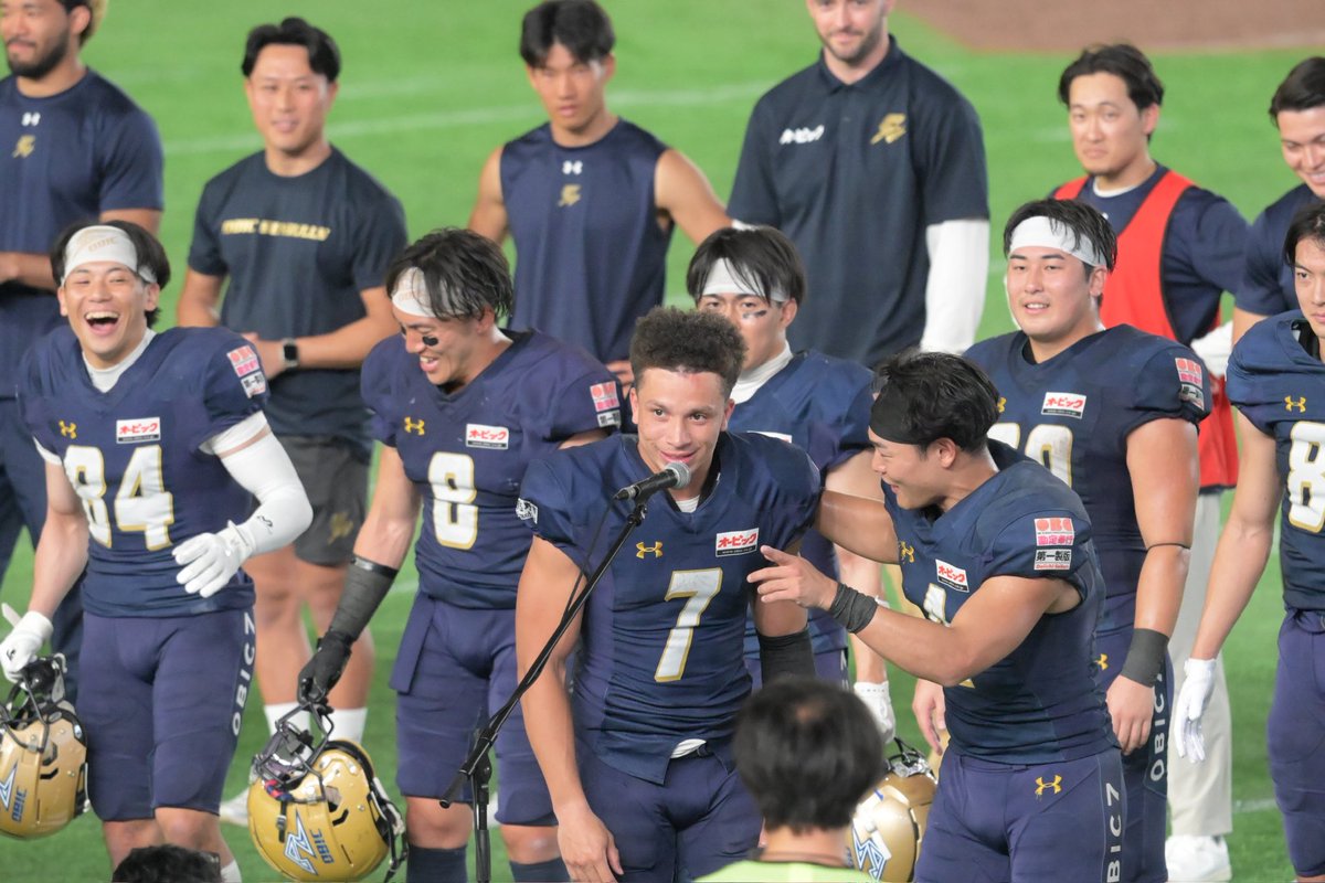SLT_2015's tweet photo. Xリーグプレミア開幕戦は21-20でなんとか逆転勝利！
#xリーグ #アメフト #オービックシーガルズ https://t.co/ACIAPigl5m