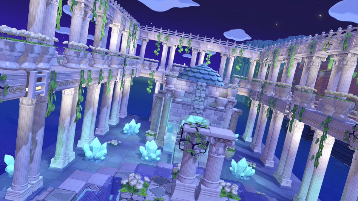 hitsujiya01's tweet photo. 素敵な神殿風の建築をされてた方をめちゃくちゃ参考にさせてもらってラプラスの神殿を作りました。でも当のラプラスはずっと家の中に引きこもってて外に出てきません🥲
ポケモンに喜ばれる住まいとそうでない住まいの差は何…！！
#ぽこあポケモン
#ぽこポケ
#pokopia https://t.co/zdvIvM5jsG