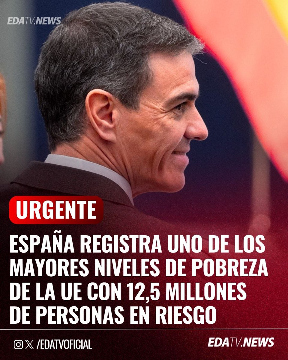ev0123456789's tweet photo. 🇪🇸崩壊する情熱の国、スペインの断末魔。

スペイン人の1250万人が貧困危機。
国民の4人に1人が貧困に沈み、EU最悪級の「貧困大国」へ。

ペドロ・サンチェス政権は50万人の不法移民を合法化し、その裏でアジア系少女が刺殺される等の凶悪事件が頻発。

インフラでは、大停電や脱線事故が日常化する中、首相は身内の汚職を棚に上げ恩赦を乱発する。
社会主義的イデオロギーに殺される、現代スペインの絶望的な現実。

───民主主義国家は、社会主義者を選挙で選び、社会主義者は選挙によって排除できなくする。