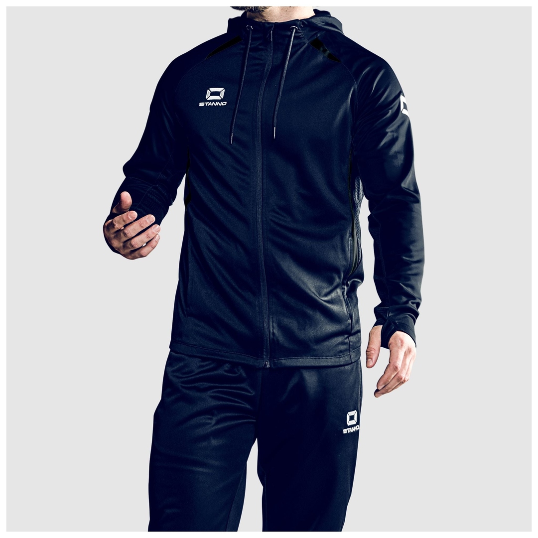 epsportsltd's tweet image. Equip your junior squad with the Stanno Stadio Hooded Full Zip Top. 100% recycled polyester, moisture-wicking, raglan sleeves. At 2.East Point Sports Ltd. #Stanno #Teamwear #FootballKit #JuniorFootball #RecycledMaterials