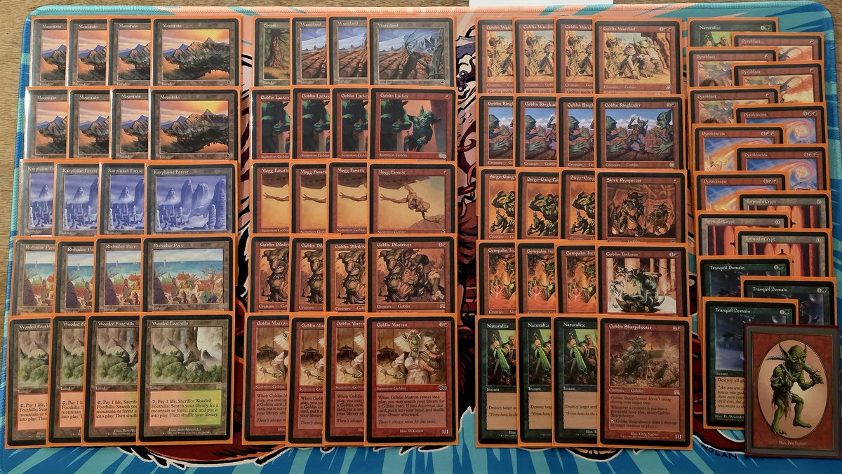 weldingjar's tweet photo. Rallied to a 9-5 finish at Lobstercon 2026 after starting with two losses. Drank some Modelos and played good Magic to end up the highest placing Goblins player 👺👑 Despite not hitting my expected match-up spread, I'm happy with my list and my process for predicting the meta. 🔽 https://t.co/EppWYuiqes
