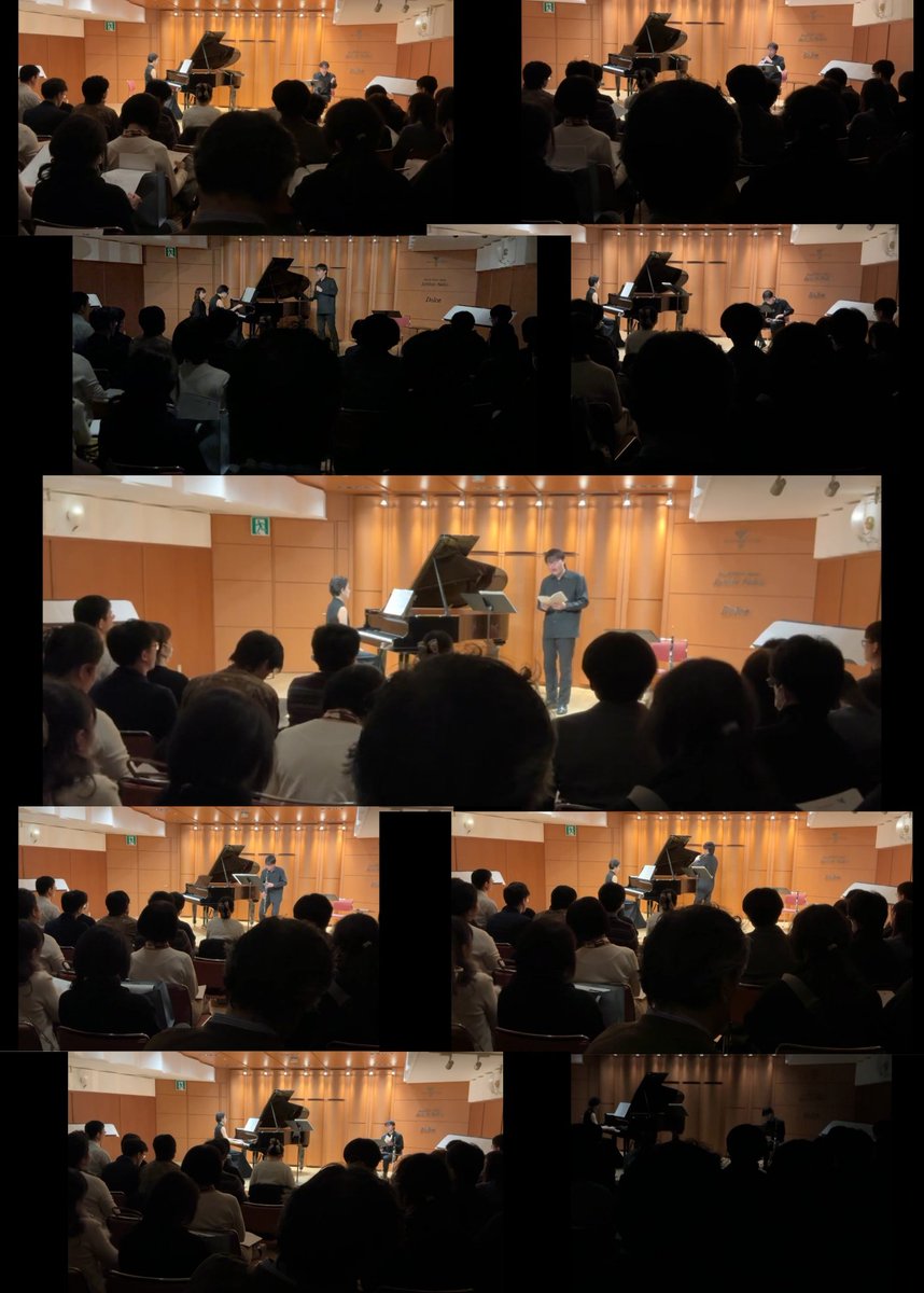 GentSak's tweet photo. 2.25 記念碑的な演奏会。オール邦人作品、照明演出を含む構成、自作曲の発表、詩の朗読、『わたしたちの戦後』同世代メッセージの掲出…全身を駆け巡るすべて！大切にしてきた音楽と言葉、平和への関心。各方面から再演希望も戴いた。連帯への感謝と、直後勃発した新しい戦争への失望とで今日に至る。 https://t.co/SXWU6WLKuI
