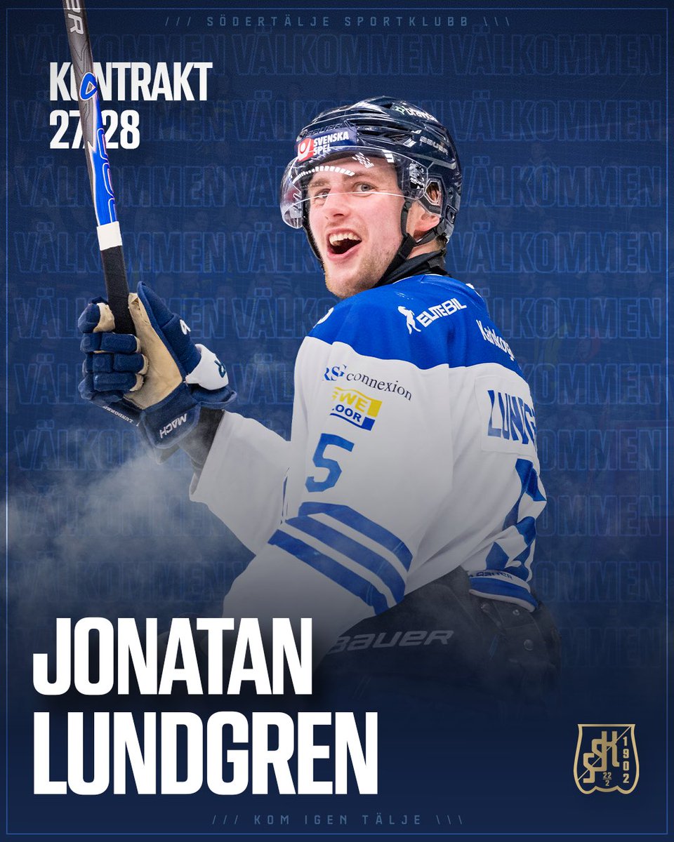 SodertaljeSK's tweet photo. Vi avslutar veckan med ett nyförvärv 🤝
Välkommen, Jonatan Lundgren!

Den defensivt starke backen har skrivit på ett tvåårsavtal med SSK ✍️

- Jonatan är en storväxt back med defensiven som signum. Han rör sig bra trots sin storlek och imponerade stort på oss under årets slutspel https://t.co/KZ9UhqtF9b