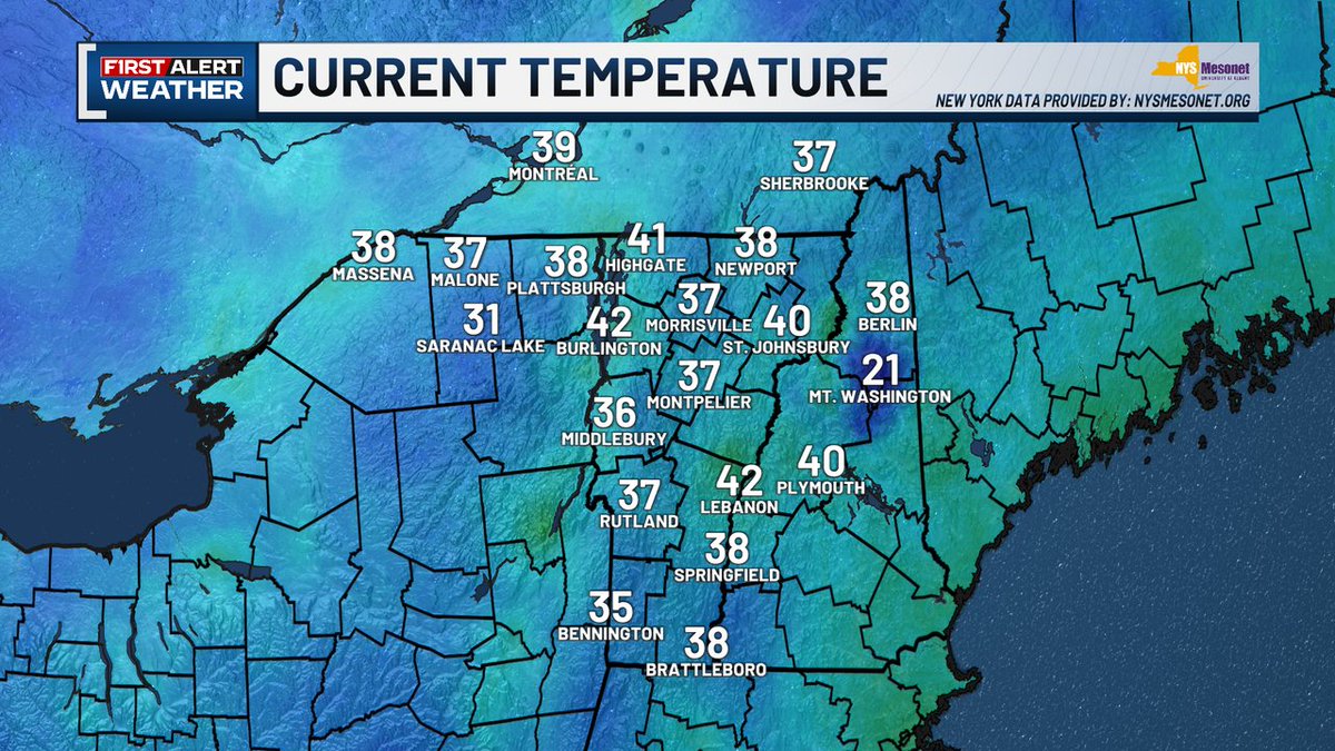 wcax's tweet image. Cloud cover has kept the temperatures in the Champlain Valley warmer than expected, so the Frost Advisory has been cancelled.   #VT