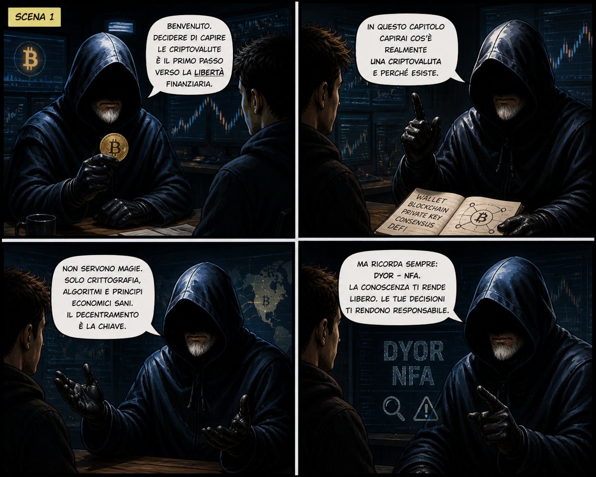 Maxellum's tweet image. Understanding #Crypto is not about hype.
It’s about freedom, responsibility, and knowledge.
This is where it starts:

• #Wallet → you own your assets
• #Blockchain → transparent and immutable
• #PrivateKeys → your true sovereignty
• #Consensus → trust without