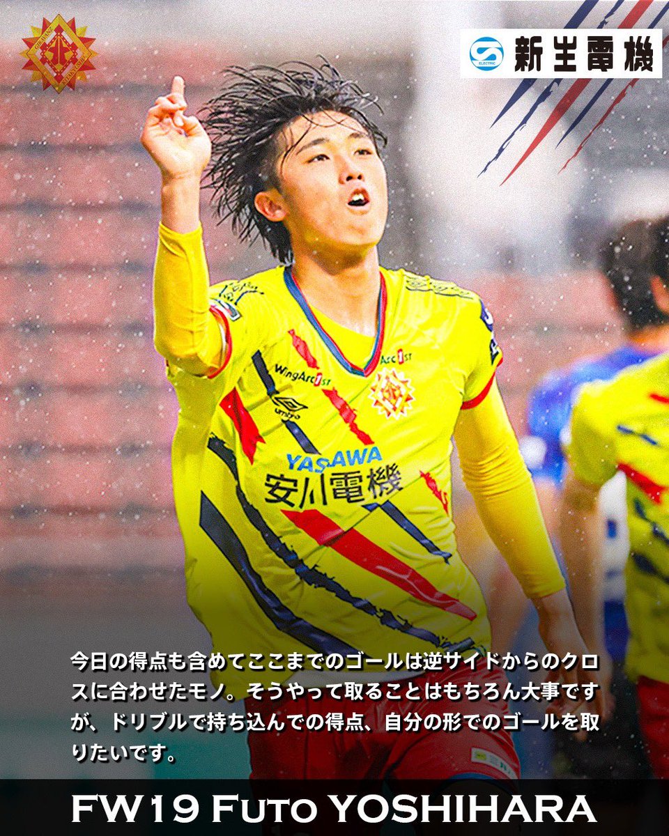 ギラヴァンツ北九州　吉原楓人　ユニフォーム ギラヴァンツ北九州　吉原楓人　ユニフォーム