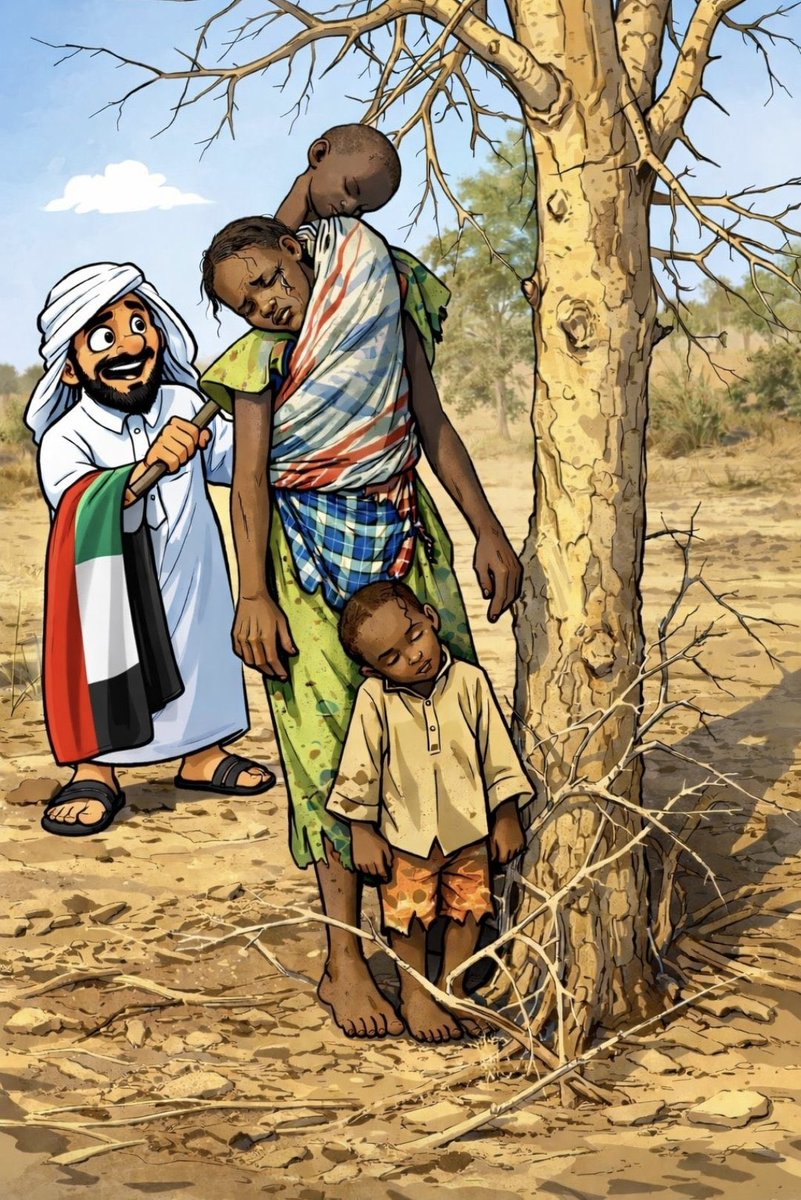 RealAbyan's tweet photo. FAKE NEWS by paid UAE influencer @ianmiles ‼️🗞️ 

It’s well documented that UAE government funded RSF militants in Sudan which committed atrocities and Genocide in Sudan against innocent civilians. https://t.co/H3wFb9HGfy
