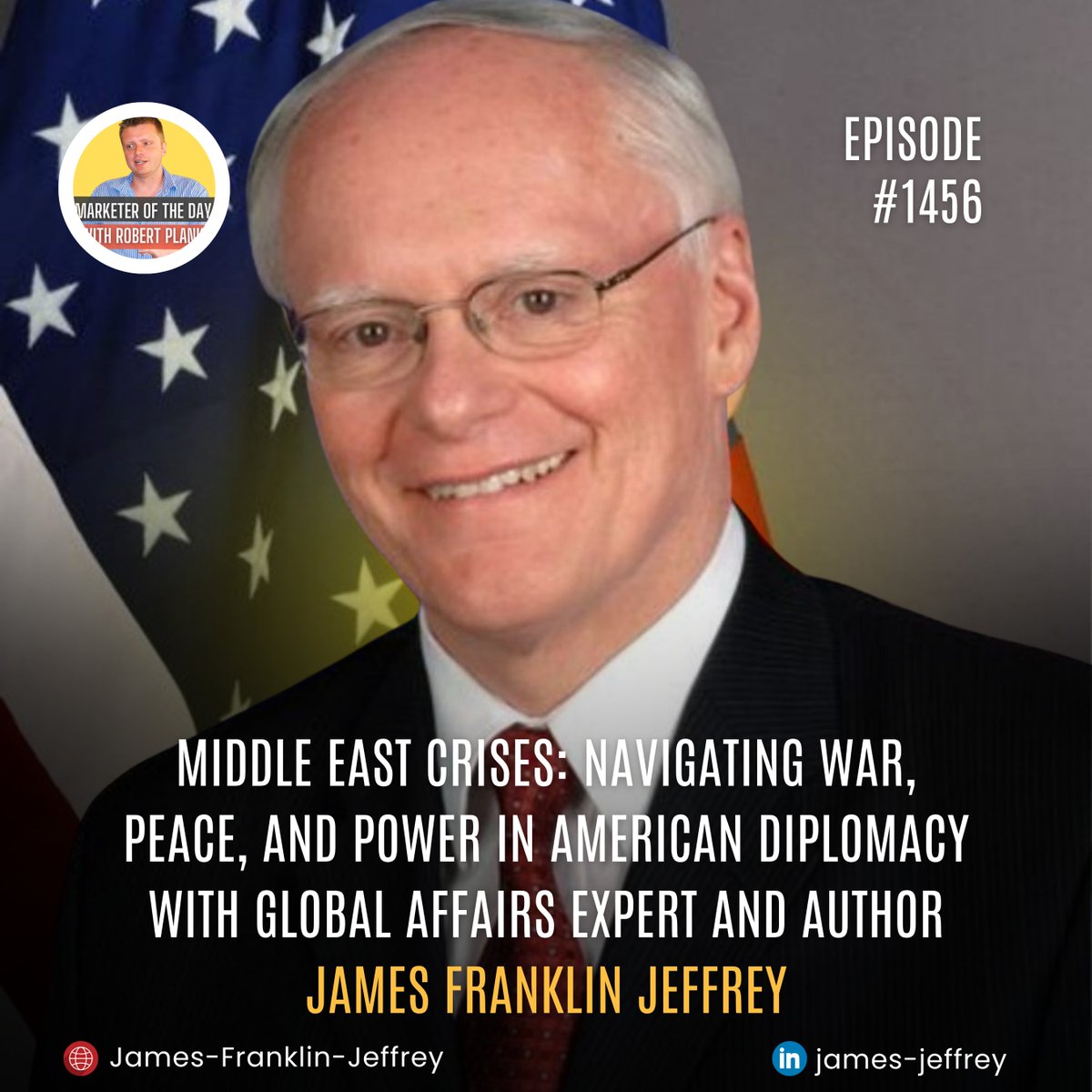 robertplank's tweet image. Can diplomacy navigate conflict and power struggles? Middle East Crises shows James Franklin Jeffrey’s insights on war, peace, and American influence in a turbulent region. #MiddleEast #Diplomacy #ForeignPolicy #GlobalLeadership