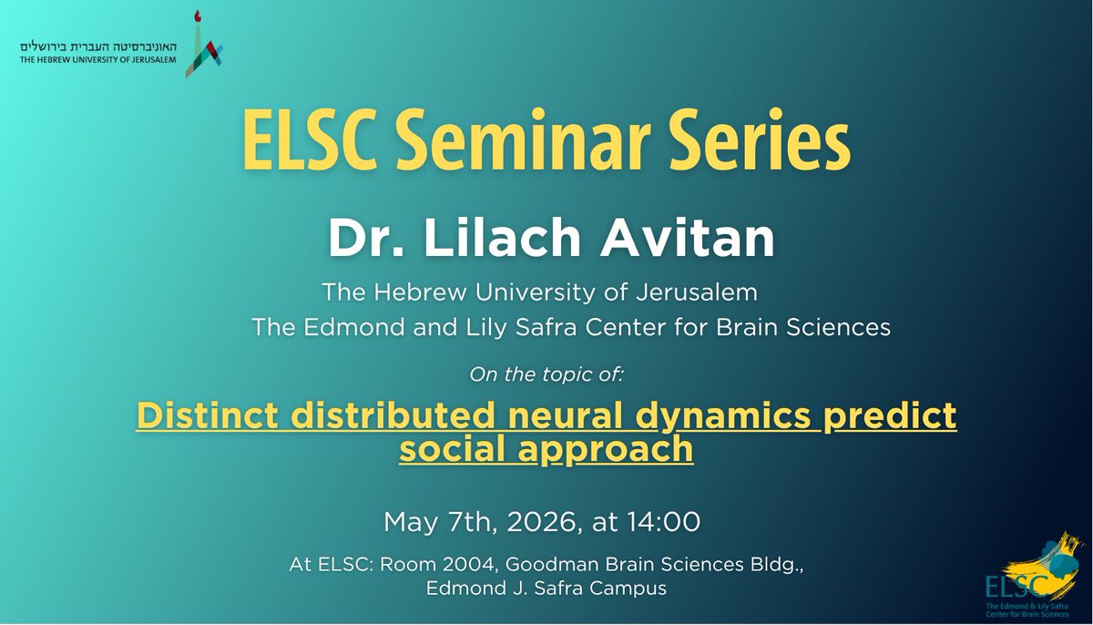 ELSC Brain tweet media