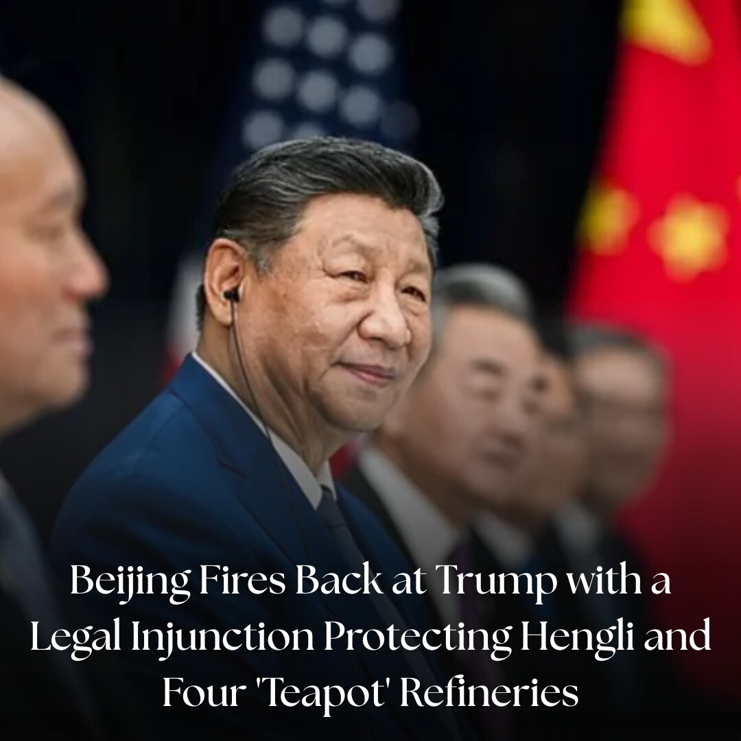 IBTimesUK's tweet image. Beijing issues legal injunction against US sanctions on Chinese refineries, escalating tensions

#beijing #China #USSanctions #DonaldTrump 

Read More: ift.tt/VrbpzY1