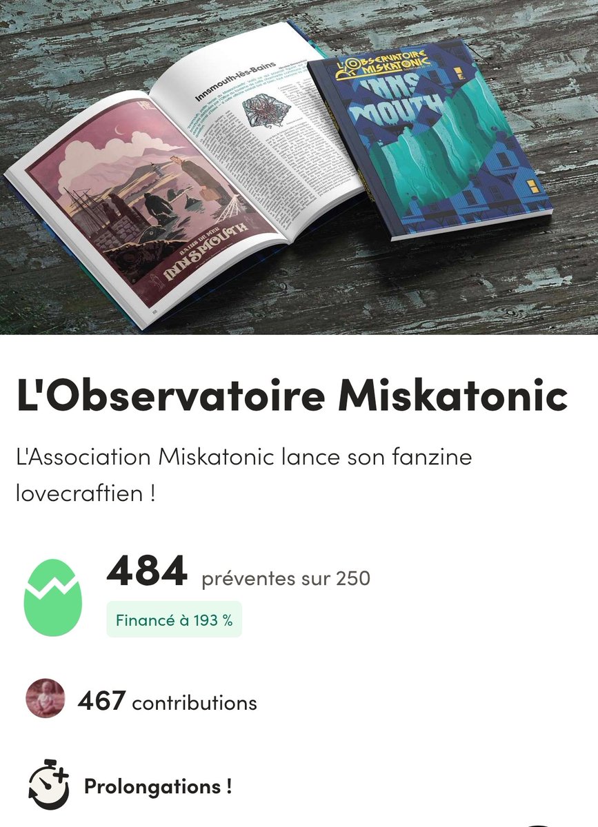 OldFarmer1895's tweet image. Pour les retardataires, une dernière ligne droite pour acquérir le fanzine L'Observatoire Miskatonic : prolongation jusqu'au 8 mai ! 
Informations, visuels, réservation par ici : fr.ulule.com/l-observatoire…
#Lovecraft #Innsmouth #Collector