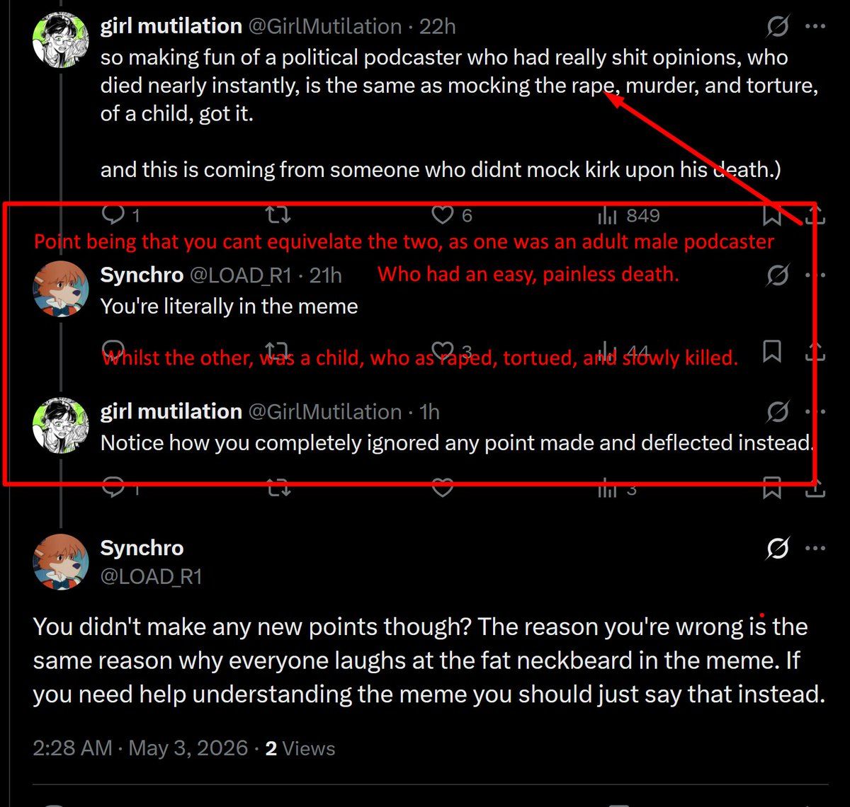 girl mutilation tweet media