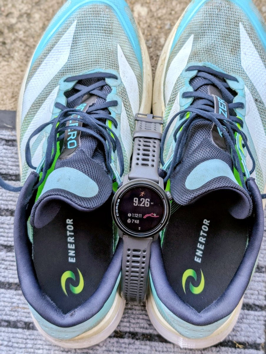 crouchys_runs's tweet image. First run with the new Eneotor insoles 👟✨
I’m usually pretty heavy‑footed, but these made a noticeable difference. Less impact, felt lighter, and just smoother all round. Definitely impressed 👌🏻#run #runner #running #ukrunchat @Enertor @enertorglobal