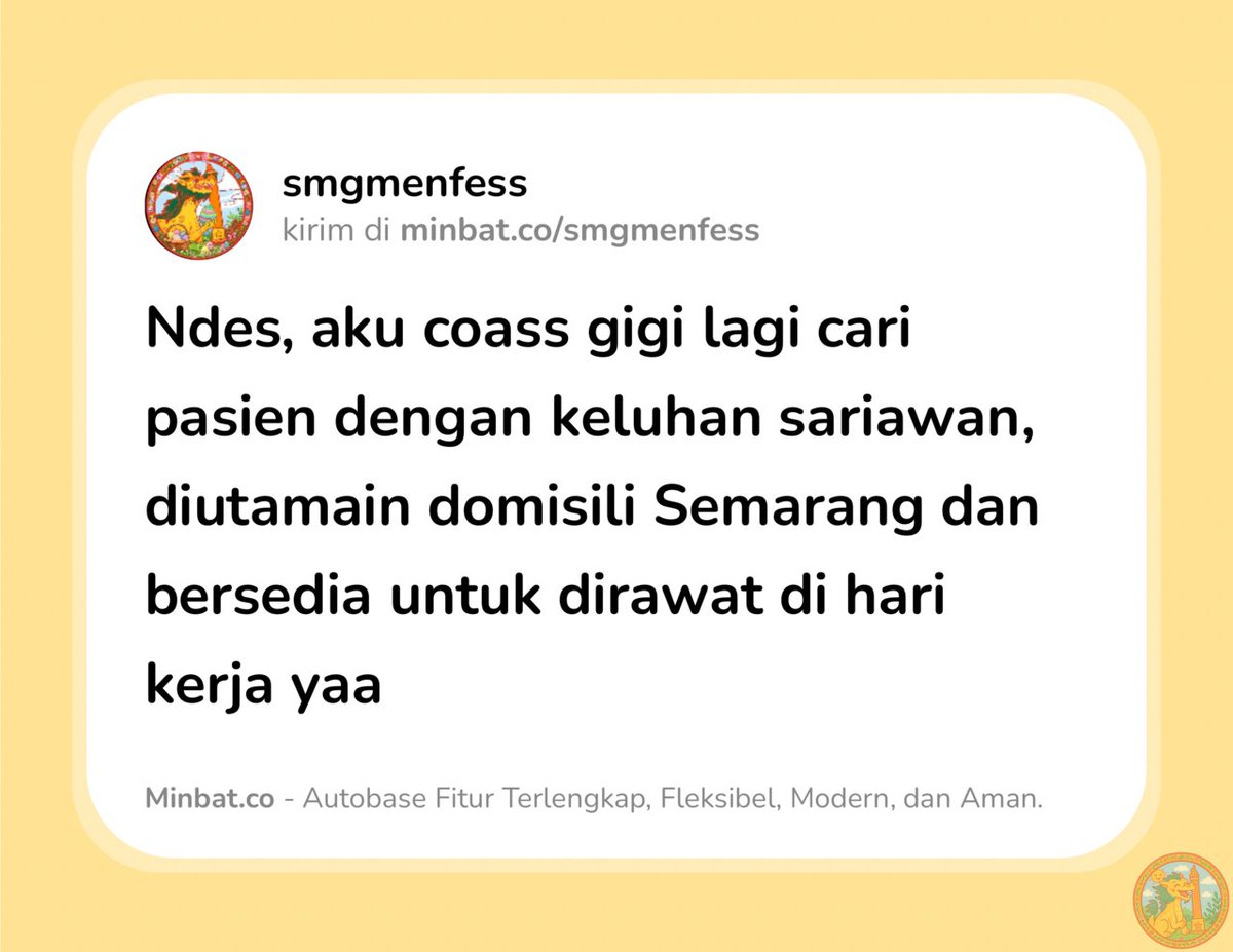 SEMARANG MENFESS tweet media