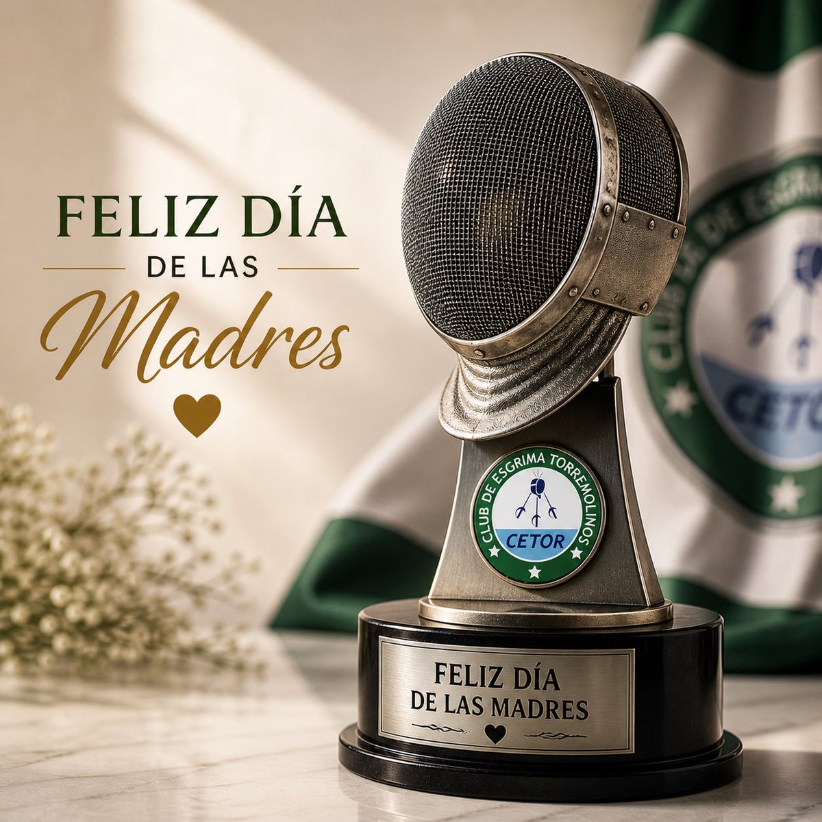 esgrimatorre's tweet photo. Hoy celebramos a quienes lo dan todo sin esperar nada a cambio.
A quienes enseñan, apoyan, animan y nunca fallan.

Porque en la pista se compite…
pero en la vida, las verdaderas campeonas sois vosotras.

¡FELIZ DÍA DE LAS MADRES! https://t.co/62ScfcVd1f