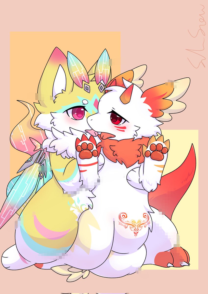 SilverSnowyxs's tweet photo. 贴贴～舔舔～
设主：@TianY36500 https://t.co/YfpBzn5KfZ