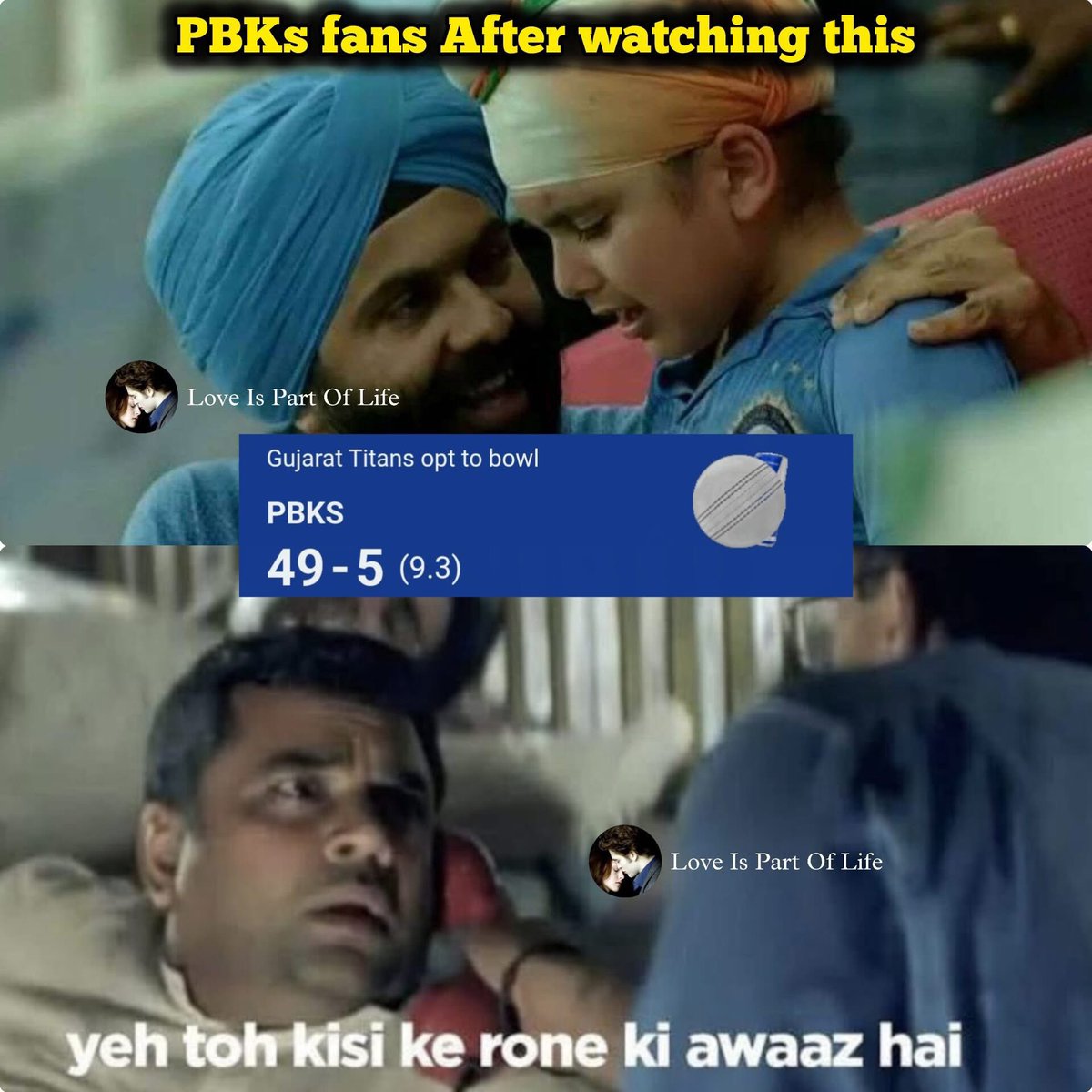 ghanikhalid1's tweet photo. Punjab ke fans bas yahi kehna hai 
Aaj ke liye itna he bas mein dukhi hoon aap pareshan na ho 😂 https://t.co/8alVJ64rnx