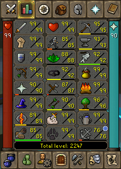 IveTranscended's tweet photo. Long time no update 

New 99s (5): Defense, Magic, Slayer, Cooking, Farming.

New pets (2.5): Beef, Kraken, Fox

Extra: Achievement Cape https://t.co/F2E88YHizS