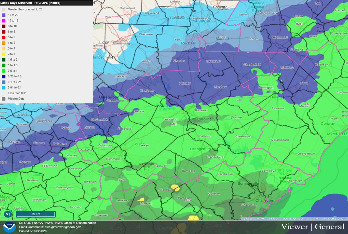 NWS Columbia tweet media