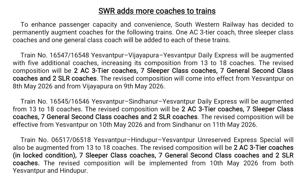 DRM Bengaluru tweet media
