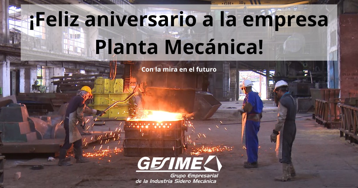 ReinaldoLuisGo1's tweet photo. ¡¡¡Muchas Felicidades para el colectivo de trabajadores de Planta Mecánica Villa Clara en su nuevo aniversario!!!
A trabajar duro en función de los nuevos retos y desafios.
#CubaCuentaCon #GESIME 
#IndustriasCuba https://t.co/NpbAEDYf6D