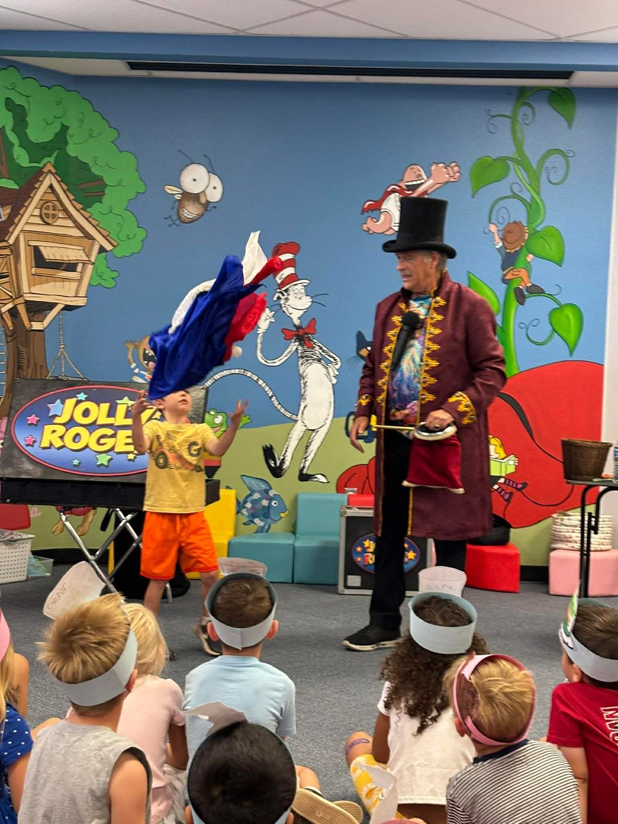 CanyonSpringsDV's tweet photo. ✨ M is for MAGIC! ✨
Our kindergarteners were all smiles during the Jolly Roger magic show—full of laughter, wonder, and unforgettable moments! 🪄
Learning + fun = the best kind of day at Canyon Springs STEM Academy! 💙🤍 #WolvesStrong @DVUSD https://t.co/7B5Mi69SiP