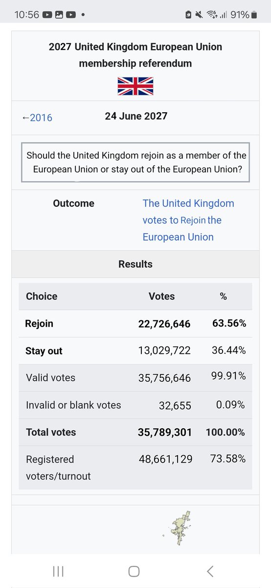 acuset857's tweet image. It's June the 25th 2027 you wake up to this what's your reaction? #brexit #breturn #Brejoin #UK #EU