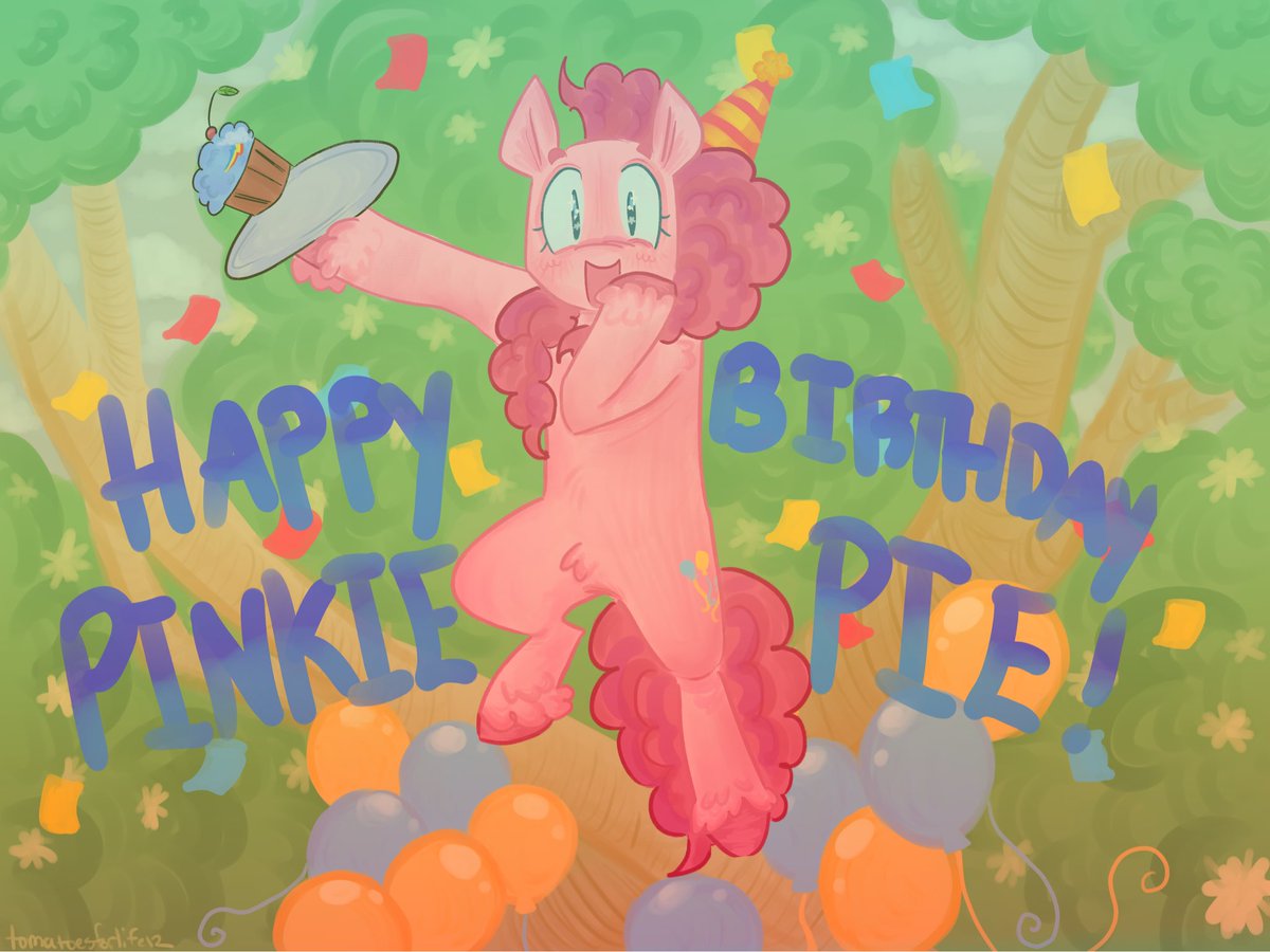 tomatopastacat's tweet photo. HAPPY BIRTHDAY PINKIE PIE!!!!! IT IS NOW MAY 3RD !!!!!!! 

#mlp #mlptwt #mlpfanart https://t.co/qeROPUW6aV