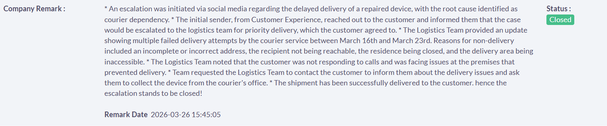 sauravio's tweet photo. @oneassist_in  @BlueDart_ False claims + damaged delivery. Laptop returned with same issue (screen not fixed). Support not responding despite multiple follow-ups. Closing case without resolution is unfair trade practice. Escalating legally. #NCH https://t.co/hQyWMlK33D
