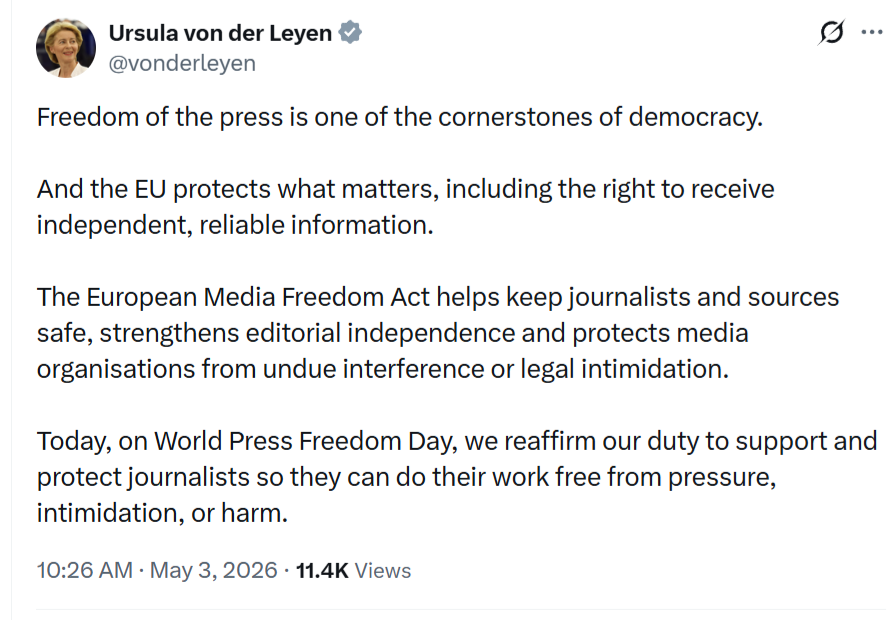 Can you have freedom of press without freedom of speech? 👀