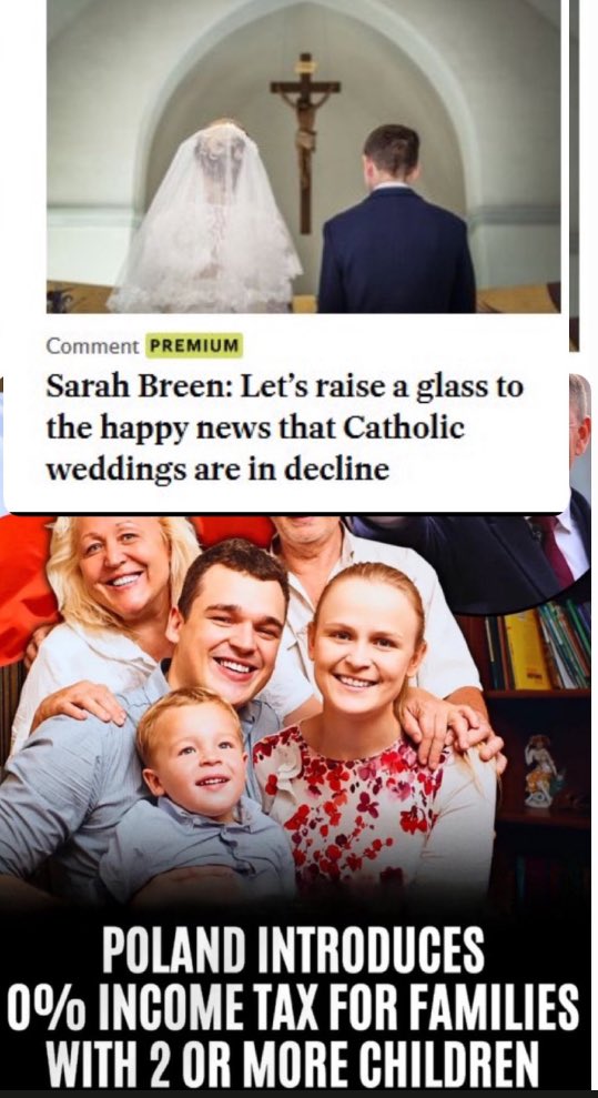 ServeOnlyGod's tweet image. All that’s sick and wrong with Ireland.

While Irish journalists celebrate that Irish birth rates are down and less Irish people are consecrating their marriage before God other European countries are working on ways to save their culture and future of their people.
