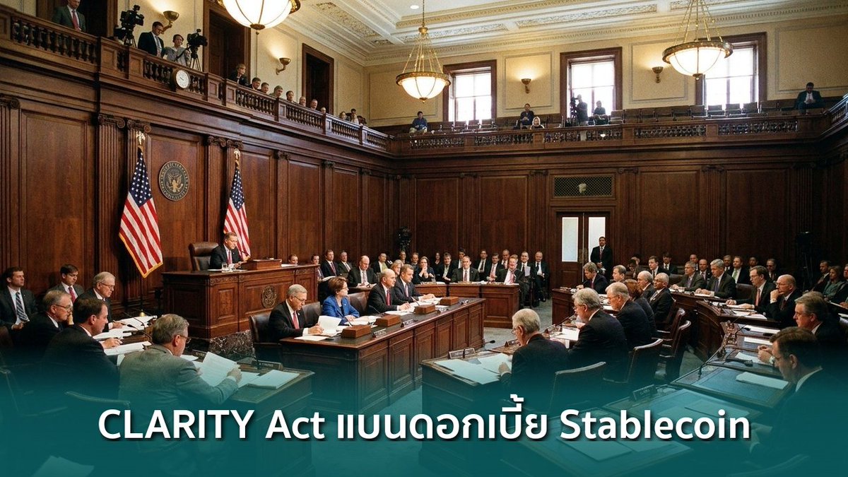 siamblockchain's tweet image. 🟢 CLARITY Act คืบหน้า สหรัฐฯ แบนดอกเบี้ย Stablecoin แต่เปิดทางรางวัลจากการใช้งาน

siamblockchain.com/2026/05/03/cla…

#CLARITYAct #stablecoin #USDC #Crypto #คริปโต
