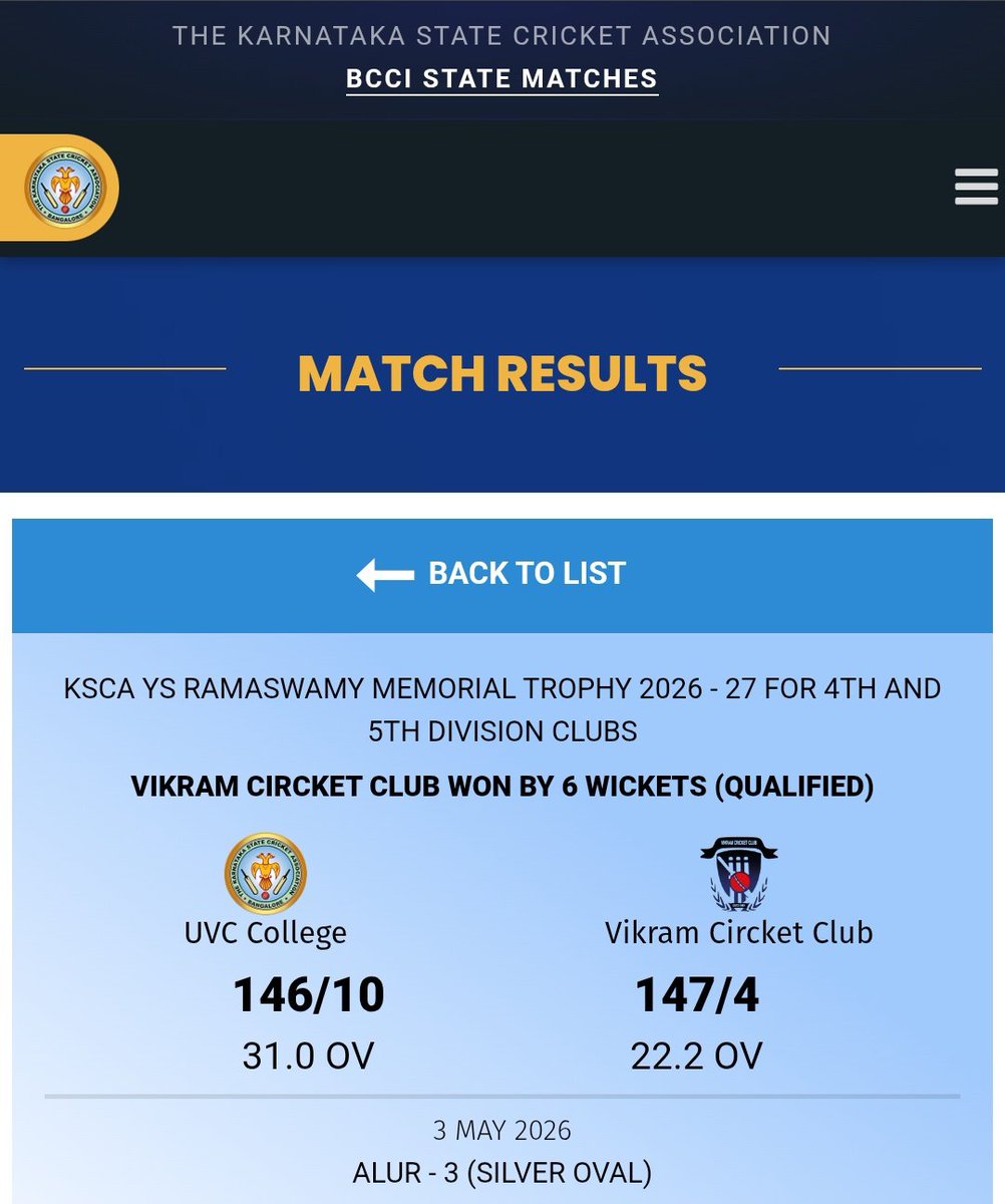 LUGERfromATC's tweet photo. Not the result we worked for at Alur today, but proud of the way UVC fought until the end. We take the lessons from the Silver Oval and move to the next. 🏏💪
#Cricket #KSCA #UVCE #Alur https://t.co/pIsVTtZ4rS