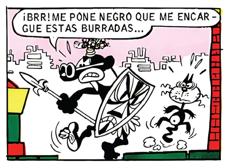 mortadelo2023's tweet photo. Mortadelo como un negro africano de una tribu salvaje.

Arreglando el jardín
Tio Vivo 324
22/5/1967 https://t.co/JDCzbWQmJ6