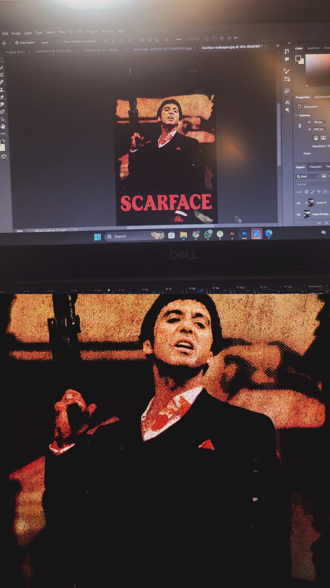 shawkermp3's tweet photo. had to cook this one up after watching scarface. 

scarface concept vintage tee. by @shawkermp3 

( design available for sale) https://t.co/leAr9B8iaQ