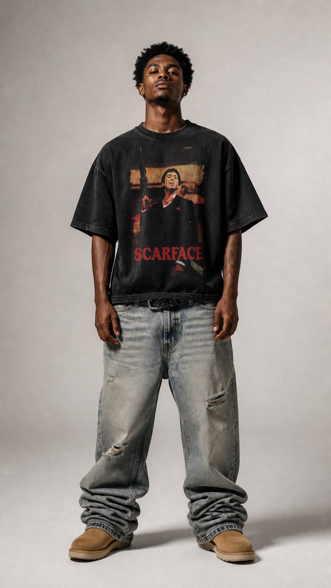 shawkermp3's tweet photo. had to cook this one up after watching scarface. 

scarface concept vintage tee. by @shawkermp3 

( design available for sale) https://t.co/leAr9B8iaQ