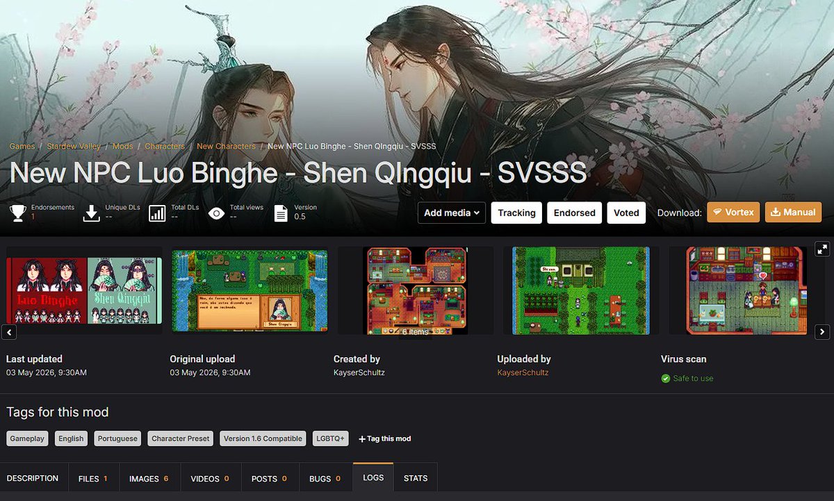 KayserSchultz's tweet image. WHAT IS THAT??? STARDEW VALLEY AND SCUMBAG SYSTEM???

Siiim, finalmente saiu o mod!!!! 
#StardewValley #Svsss #mdzs