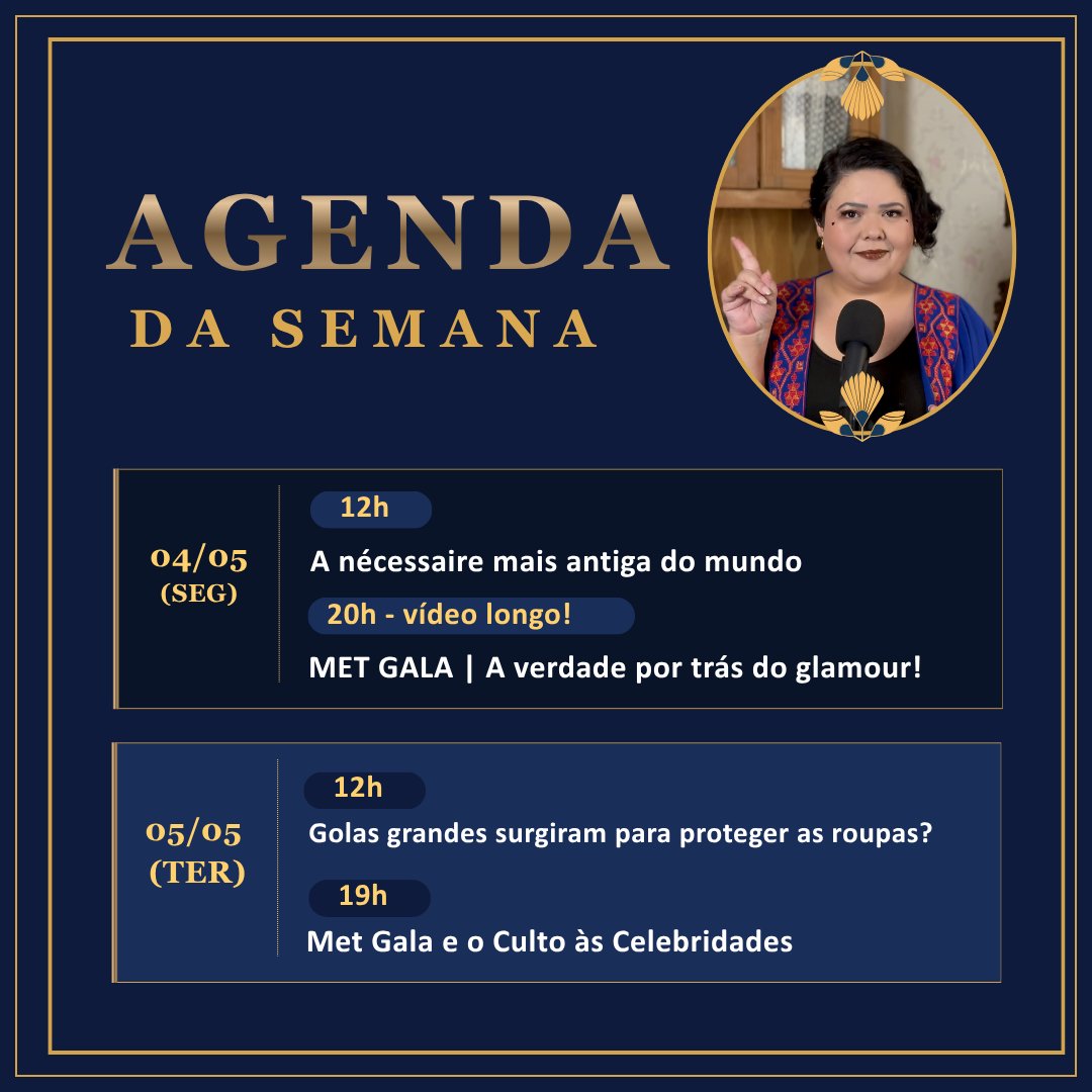 TiaModista's tweet photo. A CARRUAGEM DA ATUALIZAÇÃO ESTÁ PASSANDO NO SEU FEED!

E nessa semana de Met Gala, claro que vamos falar dele - mas também de maquiagem, tecidos coloniais e o sempre esperado Guia de Beleza Vitoriano para Garotas Desenxabidas!

https://t.co/BRrfr27FqO https://t.co/iF9W2B5pY2