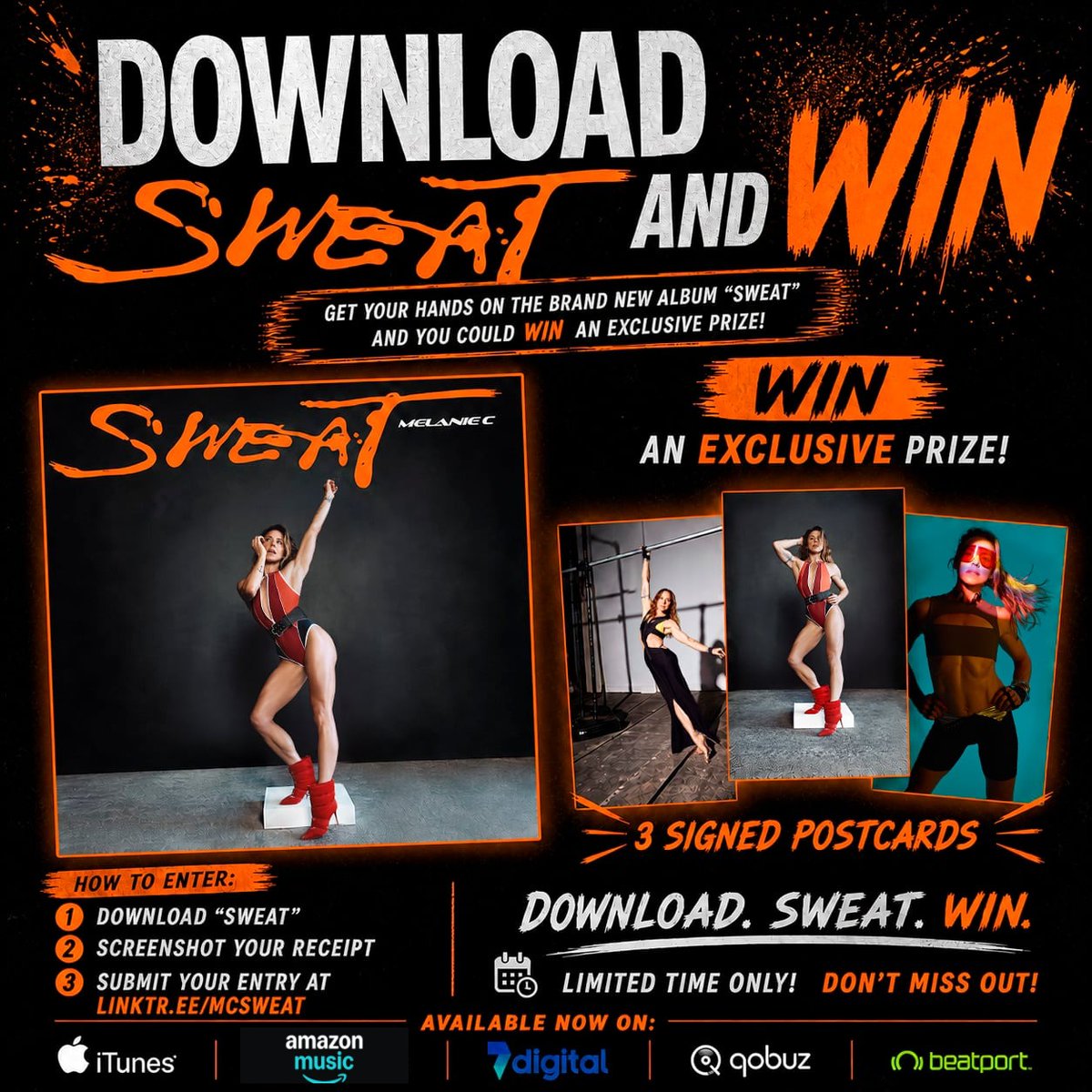 Chris_Stroud's tweet image. 🔥 DOWNLOAD. SWEAT. WIN. 🔥

Grab your digital copy of “SWEAT” and enter for your chance to win an exclusive prize package of 3 personalised signed postcards! 🧡

Full Details: instagram.com/p/DX4ZhjXiABN/…

@melaniecmusic 

#Fans #NewMusic #Support